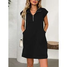 Load image into Gallery viewer, Textured Zipper Dress
