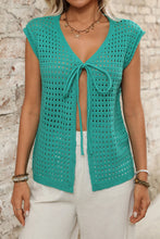 Load image into Gallery viewer, Hollow Bowtie Short Sleeve Sweater
