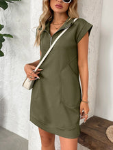 Load image into Gallery viewer, Textured Zipper Dress
