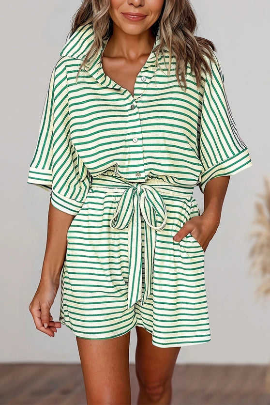 Casual Weekend Striped Romper