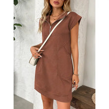 Load image into Gallery viewer, Textured Zipper Dress
