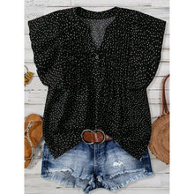 Load image into Gallery viewer, Polka Dot Pleated Top
